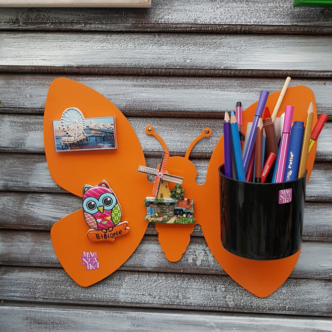 Zidni metalni panel za Magnetika saksije Leptir veći narandžasti - dodatni pogled