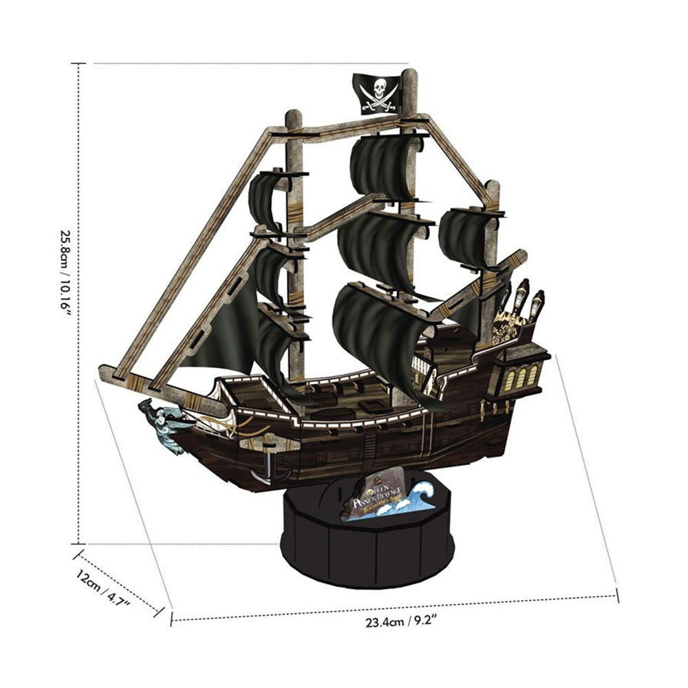 CUBIC FUN Maketa piratskog broda Queen Anne Revenge T4035h - dodatni pogled