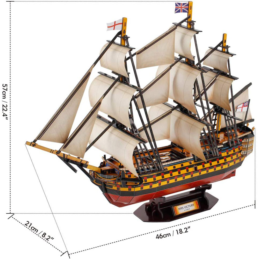 CUBIC FUN Maketa bojnog broda HMS Victory T4019h - dodatni pogled