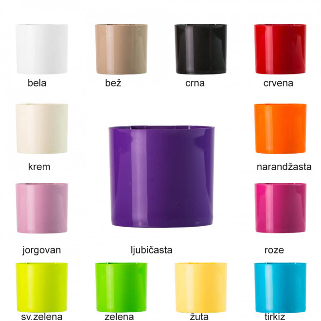 Saksija sa magnetom Magnetika ø9 zelena - dodatni pogled