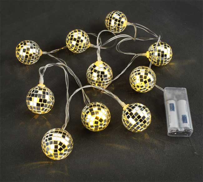 Dekorativne lampice na baterije Disco Ball 10LED - dodatni pogled