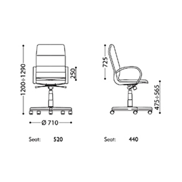 Nowy Styl Kancelarijska menadžerska stolica Linea SP-A - detalj