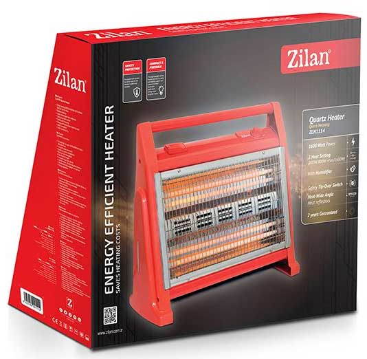 Kvarcna grejalica 1600W Floria ZLN1114 Red - detalj