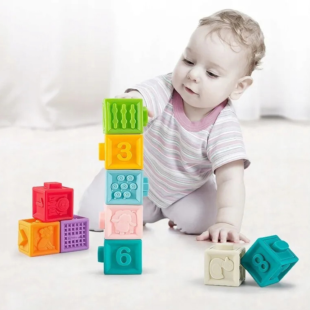 Meki gumeni blokovi za igru 20 delova Little world 888024 - detalj