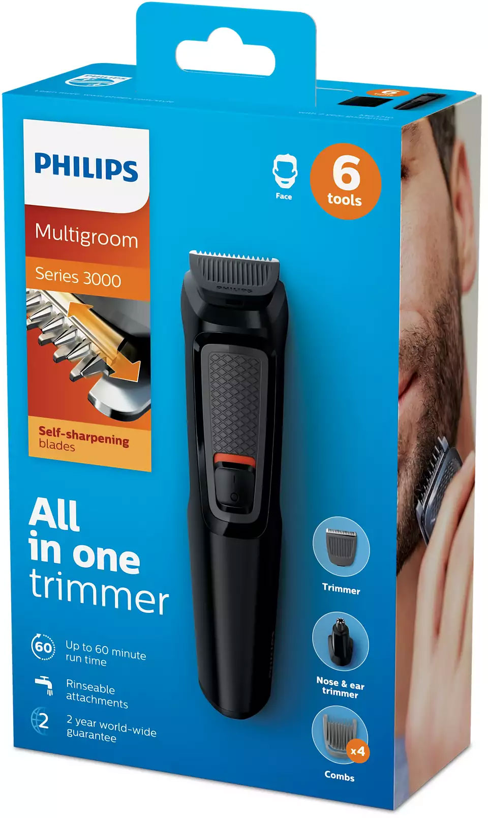 All-In-One trimer za kosu i bradu Philips Multigroom serije 3000 MG3710/15 - detalj