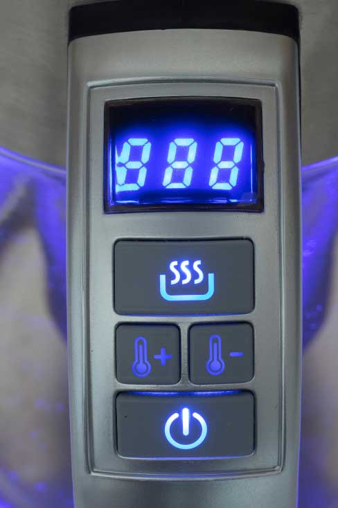 Električni Bokal Sa Mogućnošću Podešavanja Temperature Vode i Sa Dodatkom Za Pripremu Čaja - detalj