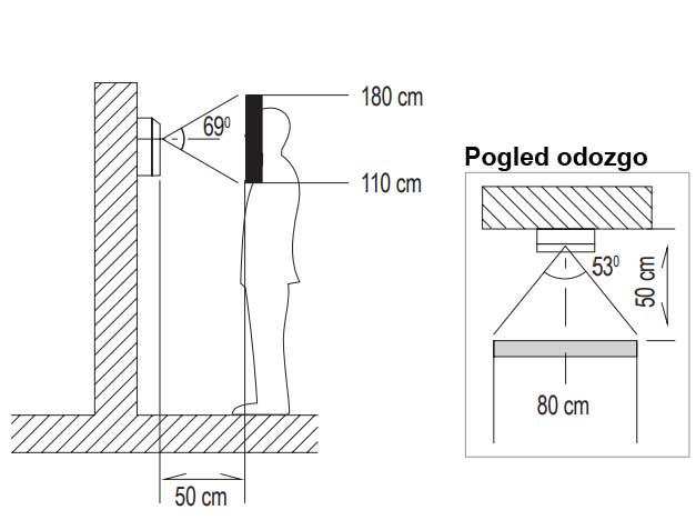 Kolor video interfon Home DPV26 - detalj