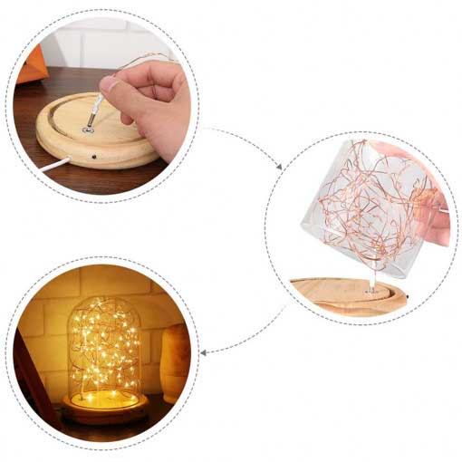 LED Dekorativna Lampa Stakleno Zvono - detalj