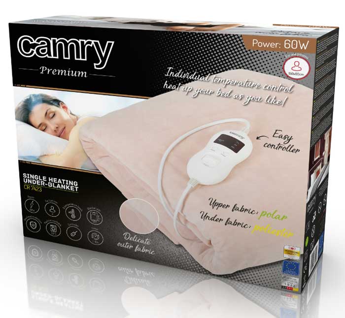 Električna grejna podloga sa tajmerom 150x80 Camry CR7423 - detalj