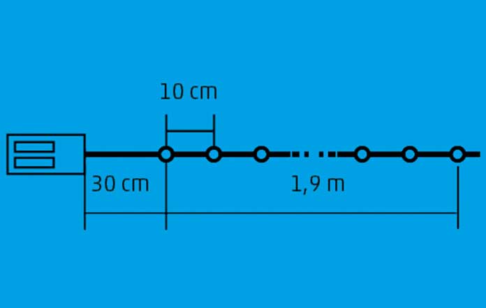 Novogodišnje lampice na baterije Assorted ML23/WW - detalj
