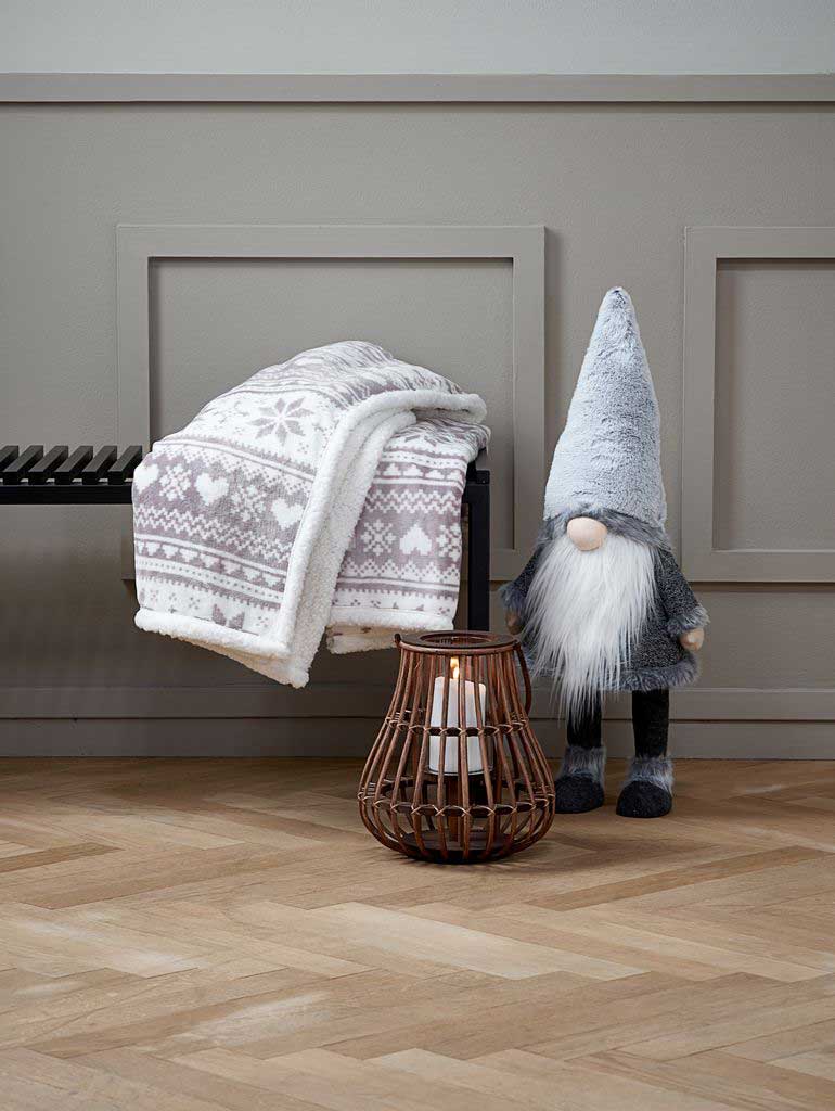 Ćebe sa Zimskim Motivima Flanel 130 x 160 cm - detalj