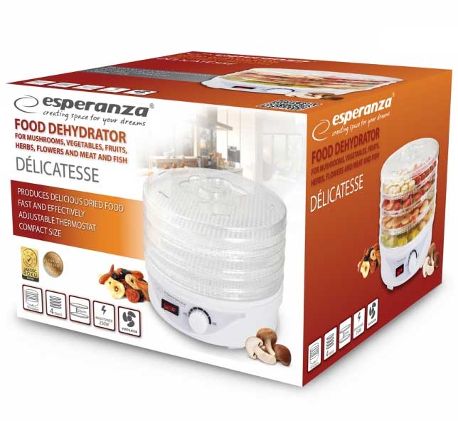 Dehidrator Sušač hrane Esperanza EKD003 - detalj