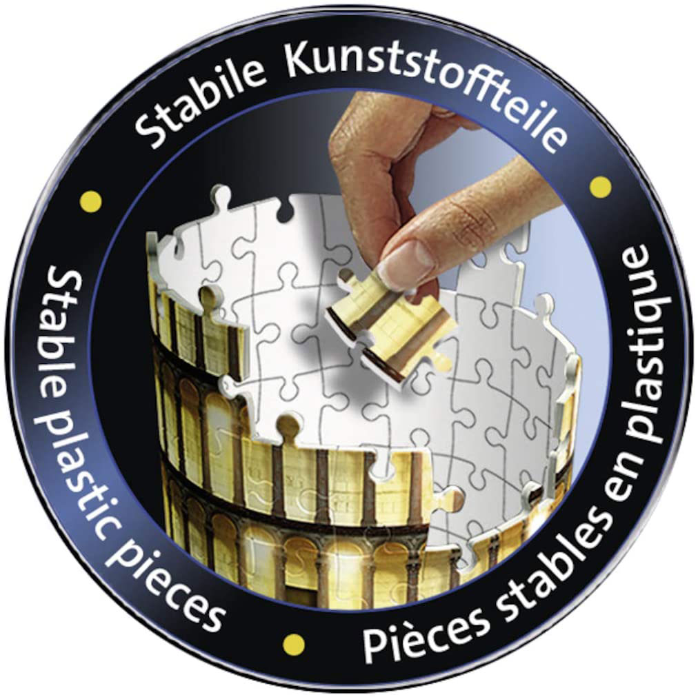 Ravensburger 3D Puzzle Slagalica - Krivi toranj u Pizi sa osvetljenjem 12515 - detalj