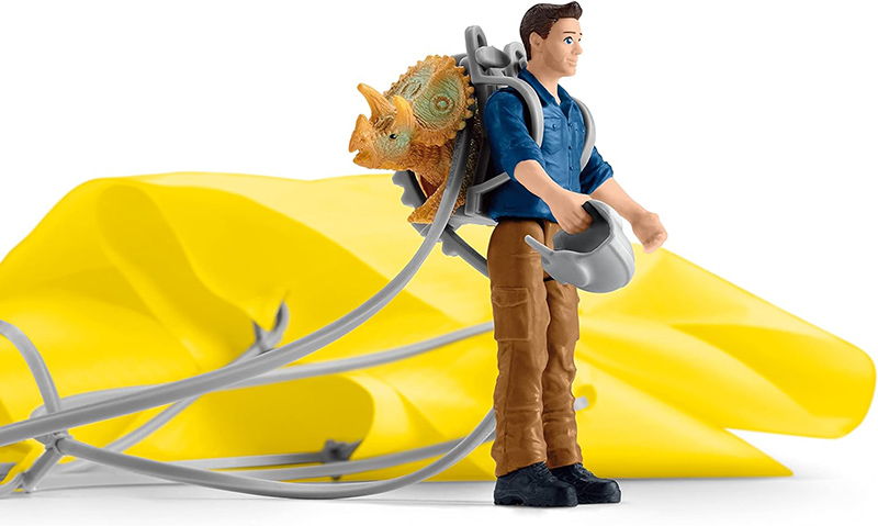 Schleich Figurice Dinosaurusi - Spasavanje padobranom 41471 - detalj