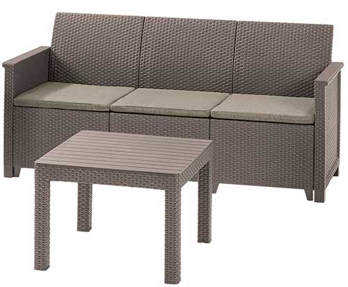 Baštenska garnitura Elodie 3 seater Cappuccino 246154 - detalj