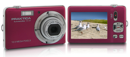 Praktica digitalni fotoaparat Luxmedia 12-Z4 crveni - detalj