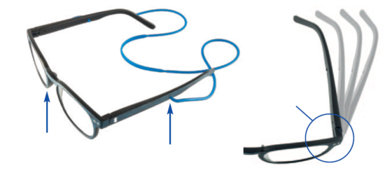 Prontoleggo naočare za čitanje sa dioptrijom Wenge, zelene +2.5 - detalj