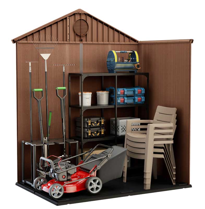 Keter Baštenska pomoćna kućica Šupa Darvin 6X4FT braon - detalj