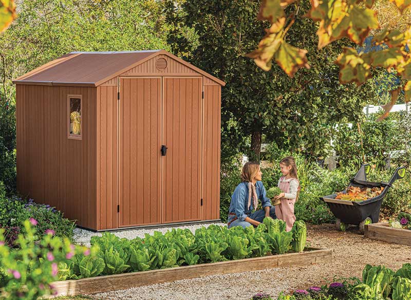 Keter Baštenska pomoćna kućica Šupa Darvin 6X8FT braon - detalj