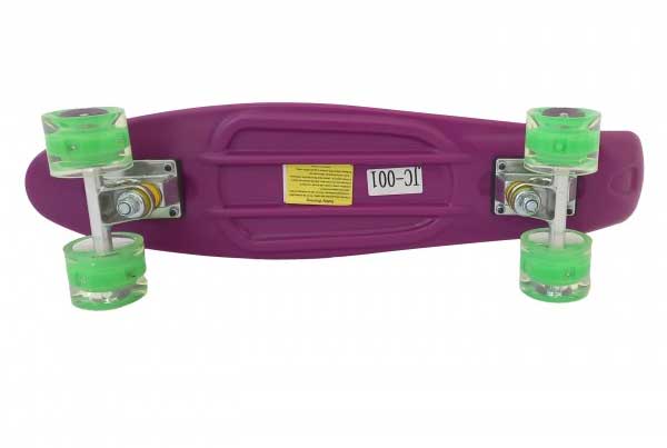 Dečiji skejtbord sa svetlećim točkovima TS-001 Purple - detalj