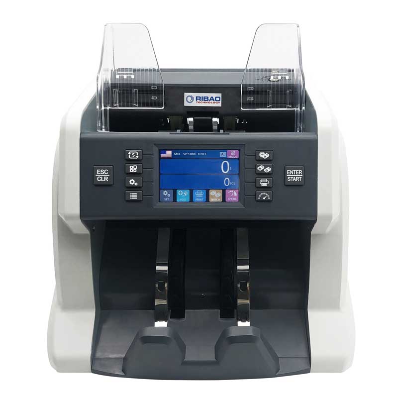 Mašina za brojanje novca sa detektorom falsifikata Ribao Technology BC55 - detalj