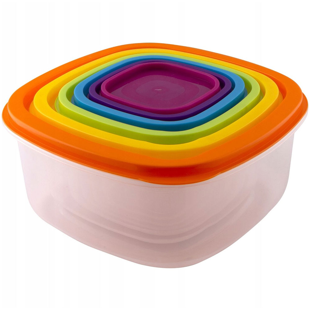 LAMART Set plastičnih posuda 6 komada RAINBOW LT6029 - detalj