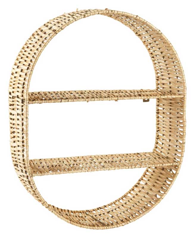 Zidna polica od vrbovog pruća - detalj