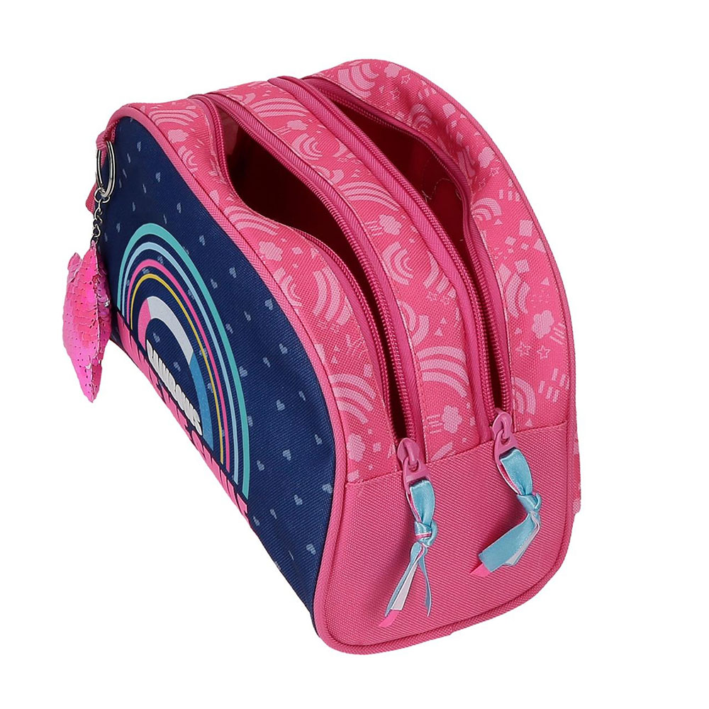 Neseser sa 2 pregrade Movom Glitter Rainbow 30444 - detalj