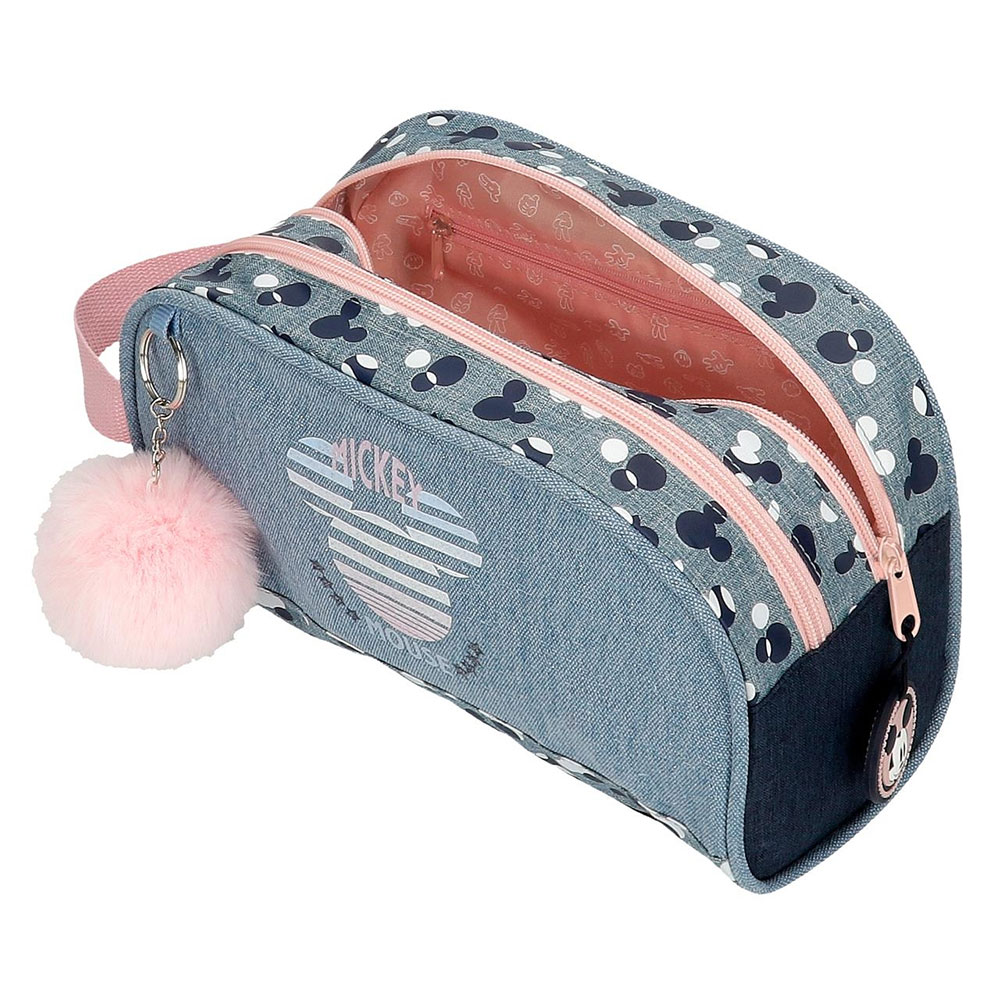 Putni neseser sa 2 pregrade Disney Mickey Denim 32244 - detalj
