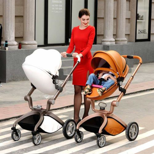 HOT MOM Kolica za bebe F22 2 u 1 F22 WHITE - detalj