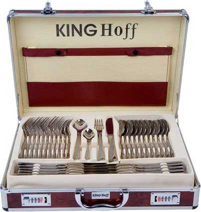 Luksuzni set pribora za jelo u koferu 72 dela KingHoff KH3565 - detalj