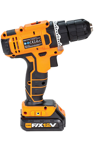 Akumulatorska bušilica-šrafilica sa dve baterije Villager Fix VLN 3112-2BSC - detalj