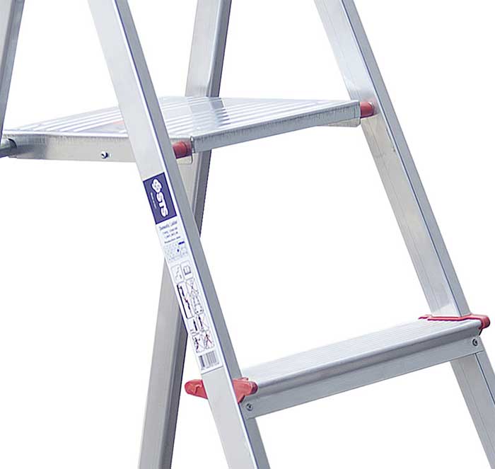 Aluminijumske merdevine sa 7 stepenika i platformom CXT06-08 - detalj