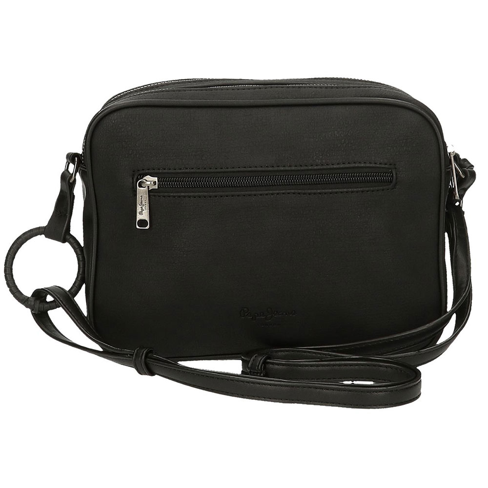 Ženska torba sa dve pregrade Pepe Jeans Aure Black 77453 - detalj