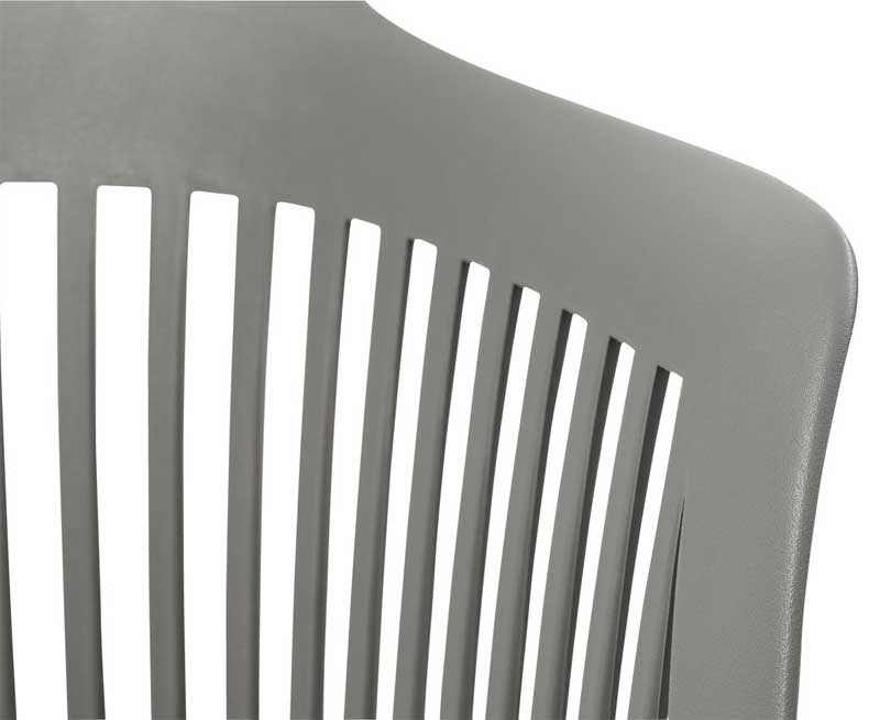 Baštenska stolica Rubena Dark Grey - detalj