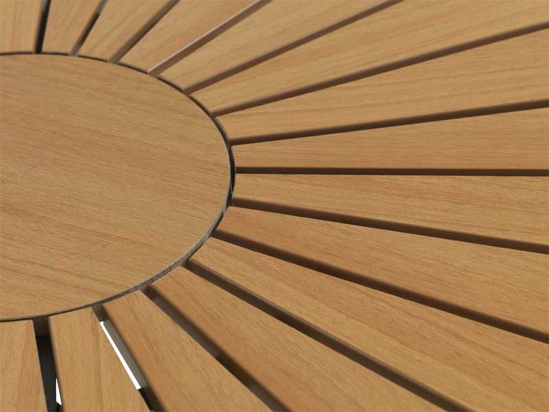 Baštenski Sto Stella 110cm Natur - detalj