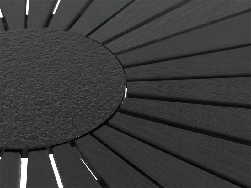 Baštenski Sto Stella 110cm Crna - detalj