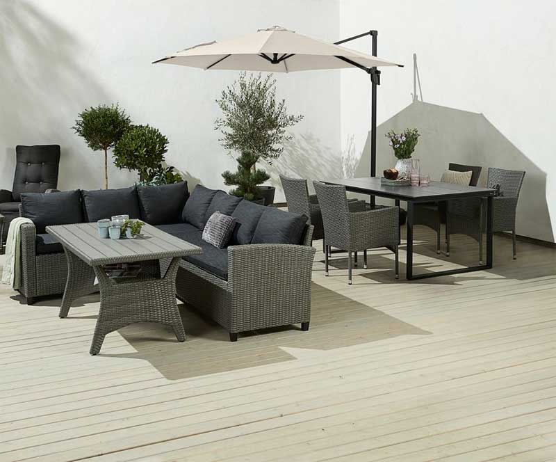 Viseći Banana Suncobran Sa postoljem i navlakom DW - detalj