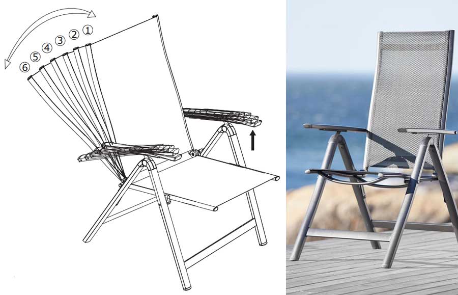 Garnitura za dvorište ili terasu Kahakai 90 - detalj