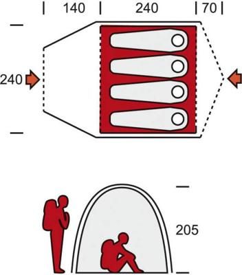 Ferrino Sator Shaba 4 - detalj