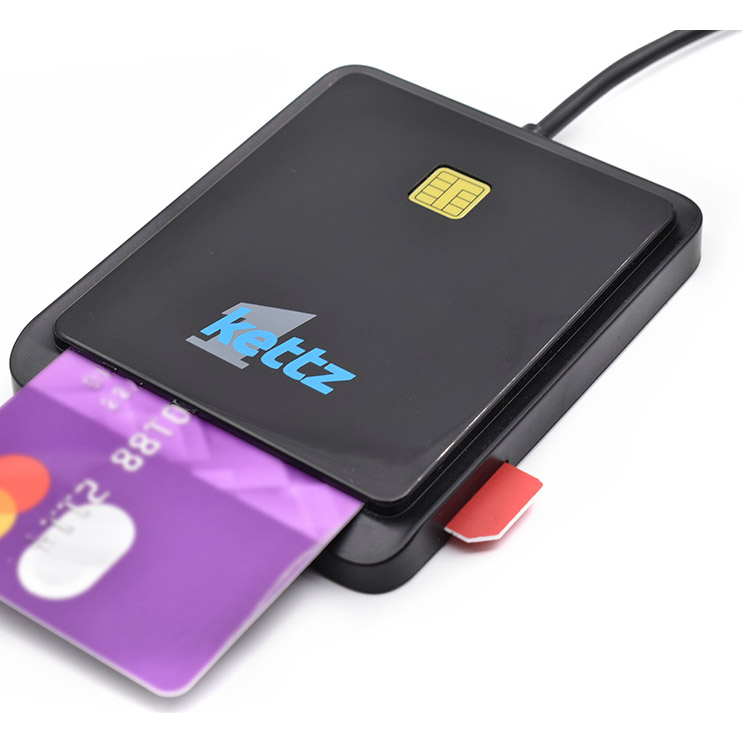 USB čitač ID smart i SIM kartica Kettz CR-K1000B - detalj