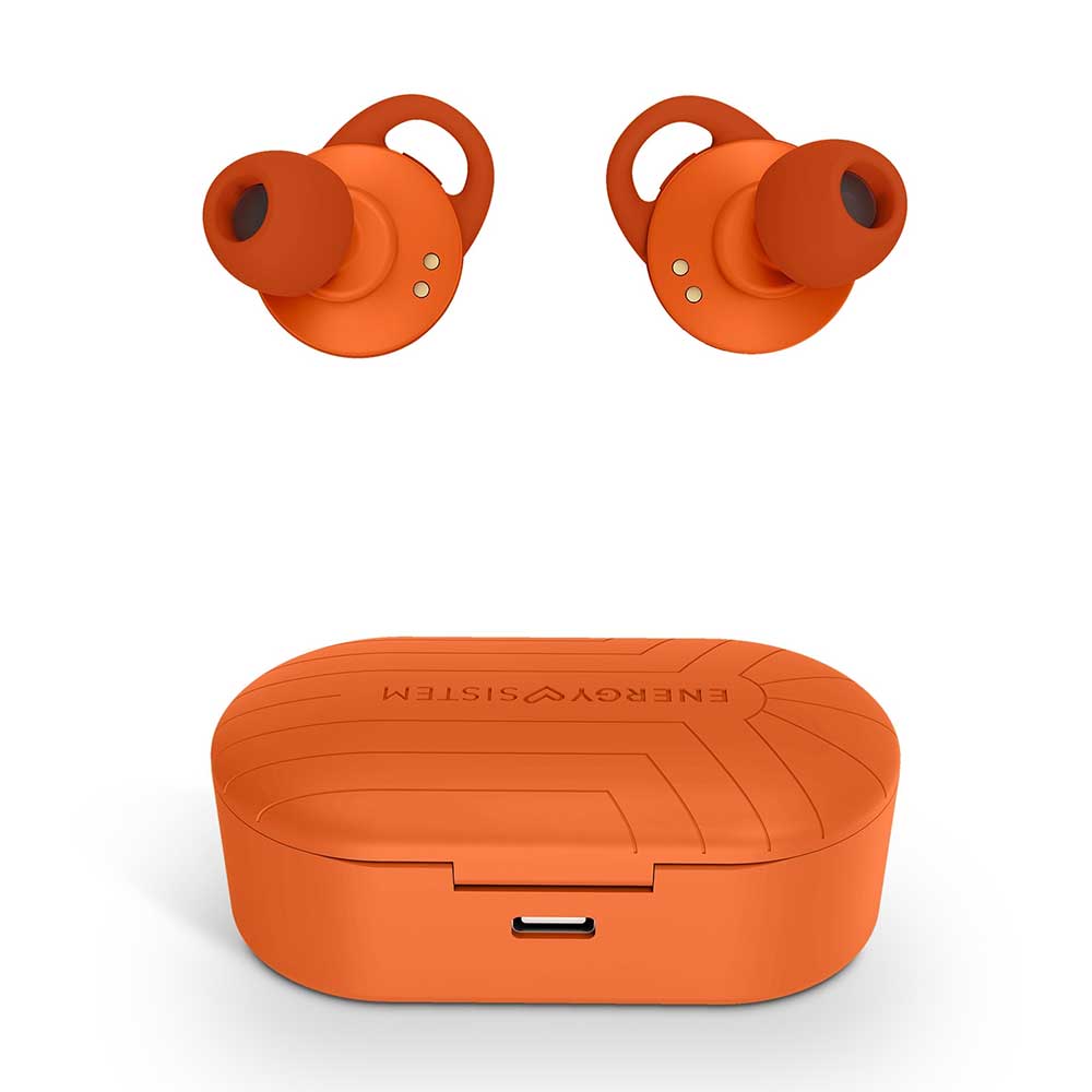 ENERGY SISTEM Bežične slušalice sa mikrofonom Energy Sport 2 True Wireless narandžaste - detalj