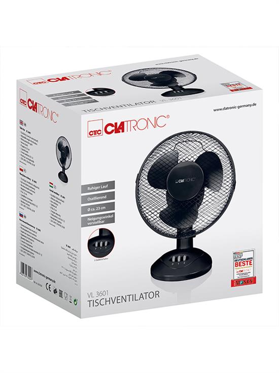 CLATRONIC Stoni ventilator VL3601C crni - detalj