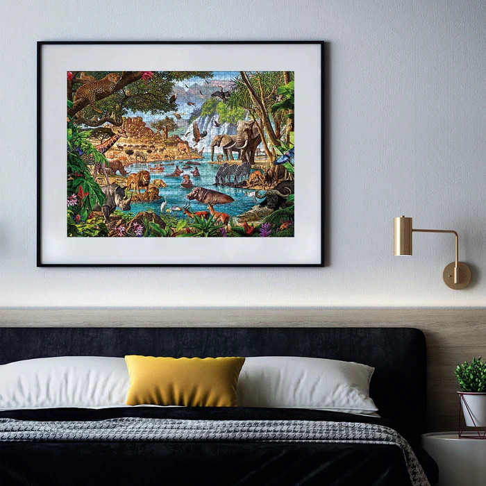 CLEMENTONI Slagalica HQC African Waterhole 3000 delova CL33551 - detalj