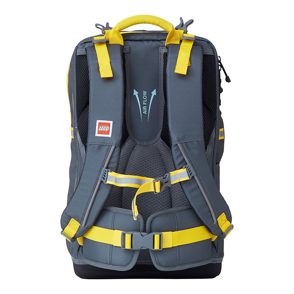 LEGO® Komplet Ranac za školu + pernica + torba za fizičko Maxi Plus Mortensen Signature Titanium/Red 20231 - detalj