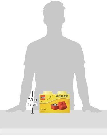 Kutija sa poklopcem LEGO® Kocka 4  25x25x18cm žuta 4003 - detalj