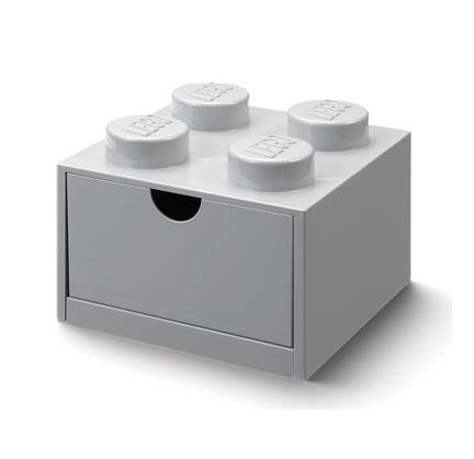 Stona fioka LEGO® Kocka 4 15x15x11cm siva 4020 - detalj