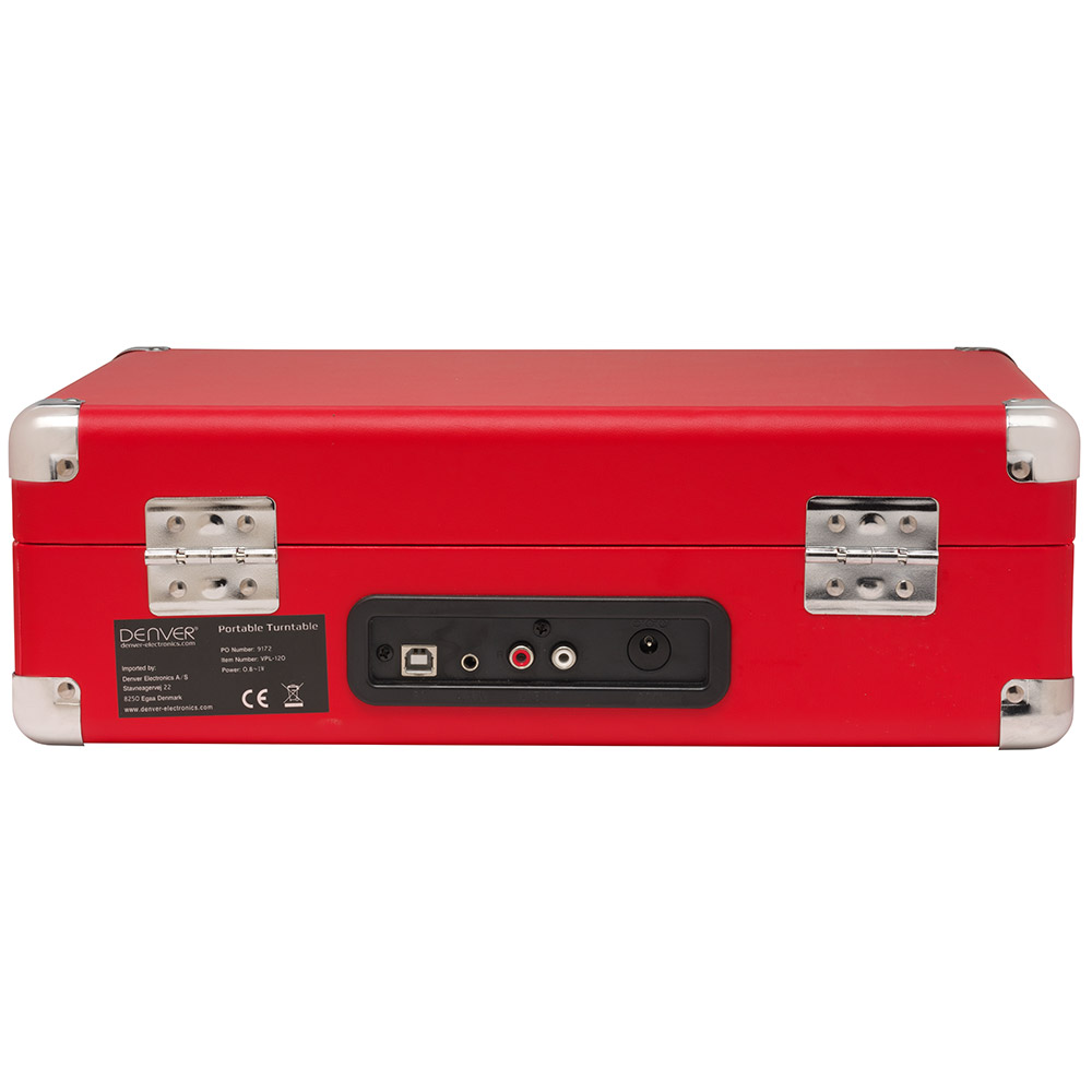 Prenosni gramofon Denver VPL-120RED - detalj