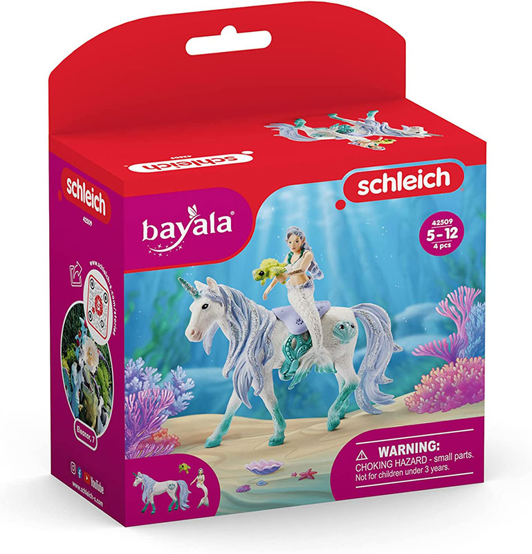 Schleich Bayala figurice - Sirena jaše morskog jednoroga 42509 - detalj