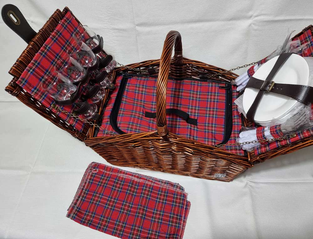 CILIO Piknik servis za ručavanje sa korpom Como - detalj